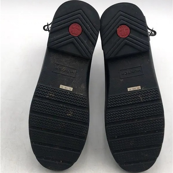 Hunter Black Buckle Quarter Height Rain Boots Shoes **Size 7** ☔️☔️ - Picture 6 of 9